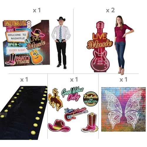 Fun Express Nashville Music City Decorating Kit - 11 Pc