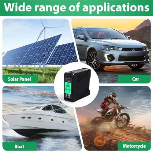 Jadeshay Battery Equalizer 24V, LCD Digitalanzeige PLC-10 Batterie Balancer 12Vx2 Batterie Equalizer for Bleisäure/Lithiumbatterien/Nickelmetallhydrid/Solarladesystem
