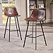 Christopher Knight Home Dax Barstools, 2-Pcs Set, Snake Skin Brown