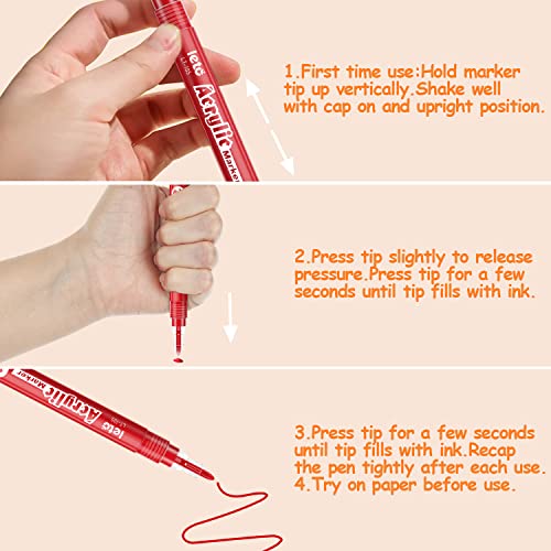 JYUYNY Pennarelli a Vernice acrilica,Pennarelli