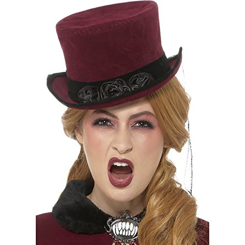 Smiffys 48309 Deluxe Victorian Vampiress Hat (One Size)