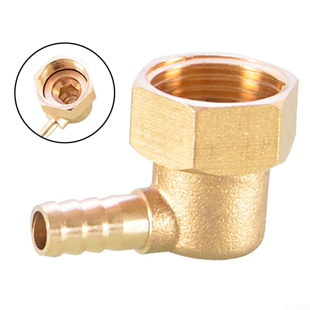 Paquete de 20 accesorios PEX de latón, NPT de 1/2 pulgada x 4 mm, conector de tubo PEX para instalación de fontanería (12 pulgadas x 8 mm)