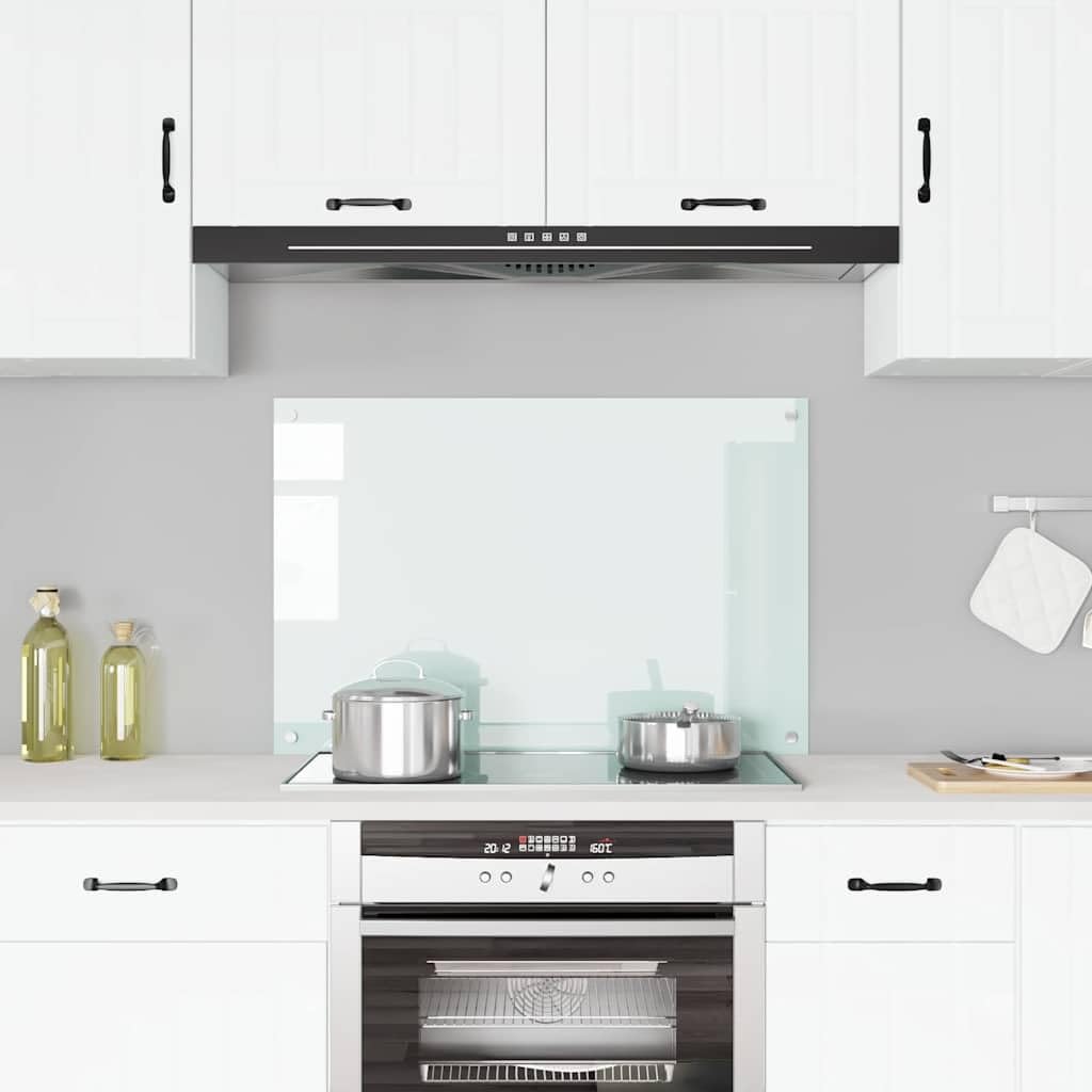 Generisch Küchenrückwand Weiß 90x60 cm Hartglas,Heim & Garten,Küche & Esszimmer,Küchenhelfer & -utensilien,9.03KG,249459