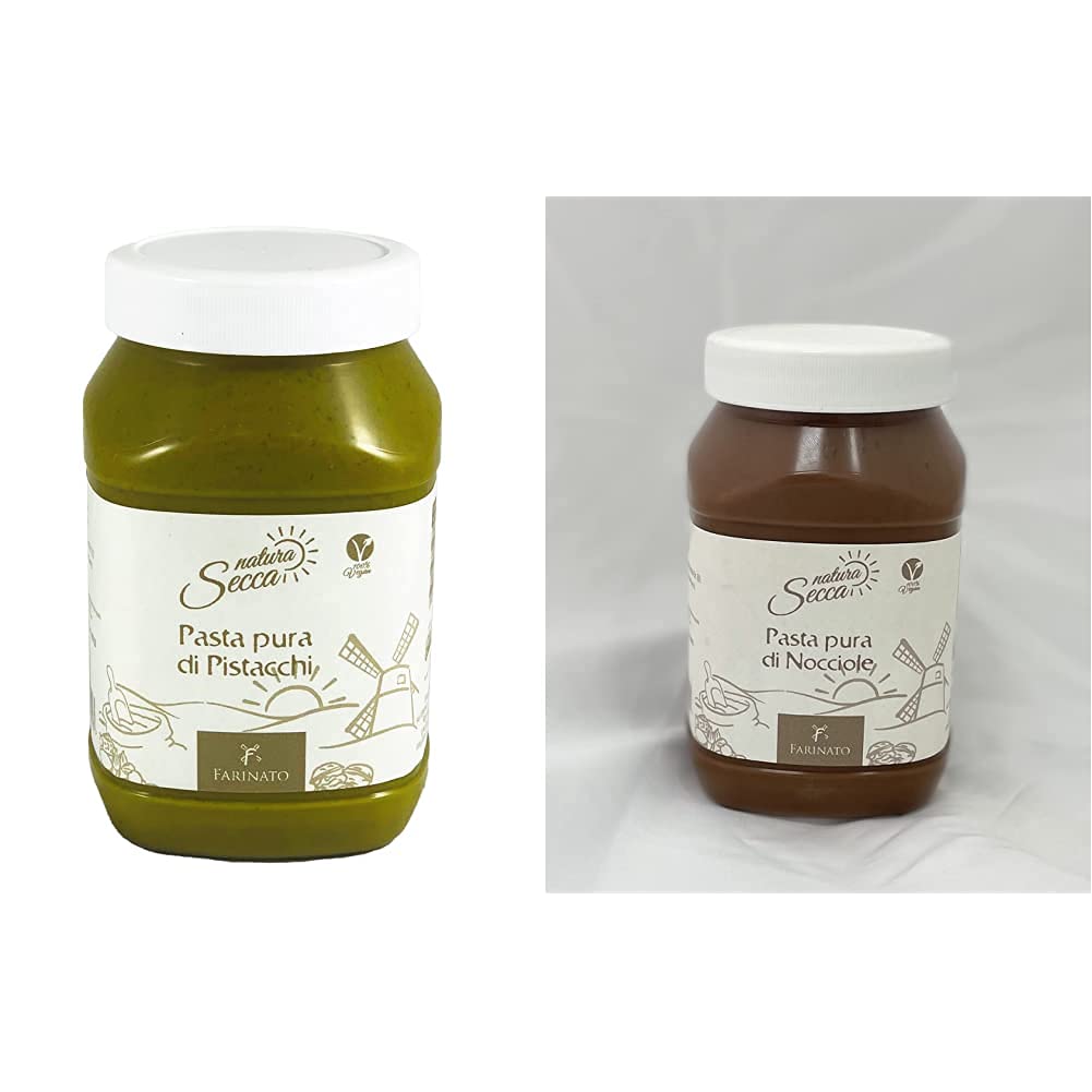 Farinato Pasta Pura Di Pistacchio, 1000 Gr & Pasta Pura Di Nocciole, 1000 Gr