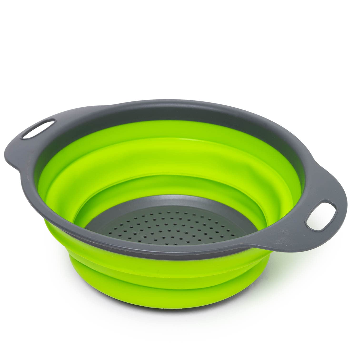 Passoire Pliable Silicone Cuisine - Gris Pratique - Vidange Fruits Et Légumes