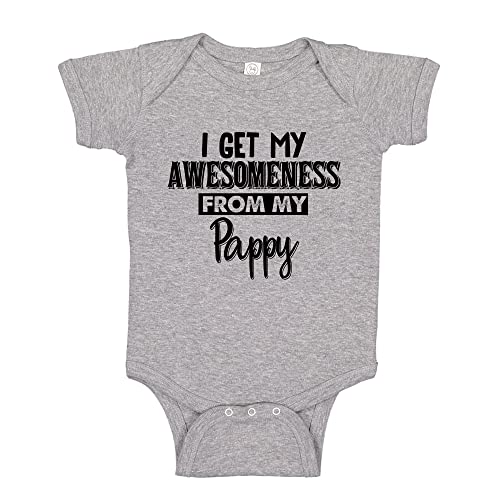I Get My Awesomeness from My Pappy Baby One Piece Or Toddler T-Shirt Pappy Gift