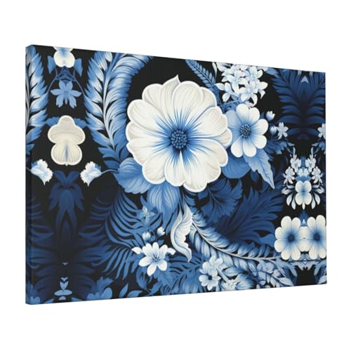 Affiches décoratives fleurs bleues pour harmoniser votre chambre
