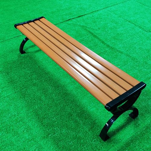 Banc de parc avec dossier ergonomique et siège à lattes résistant