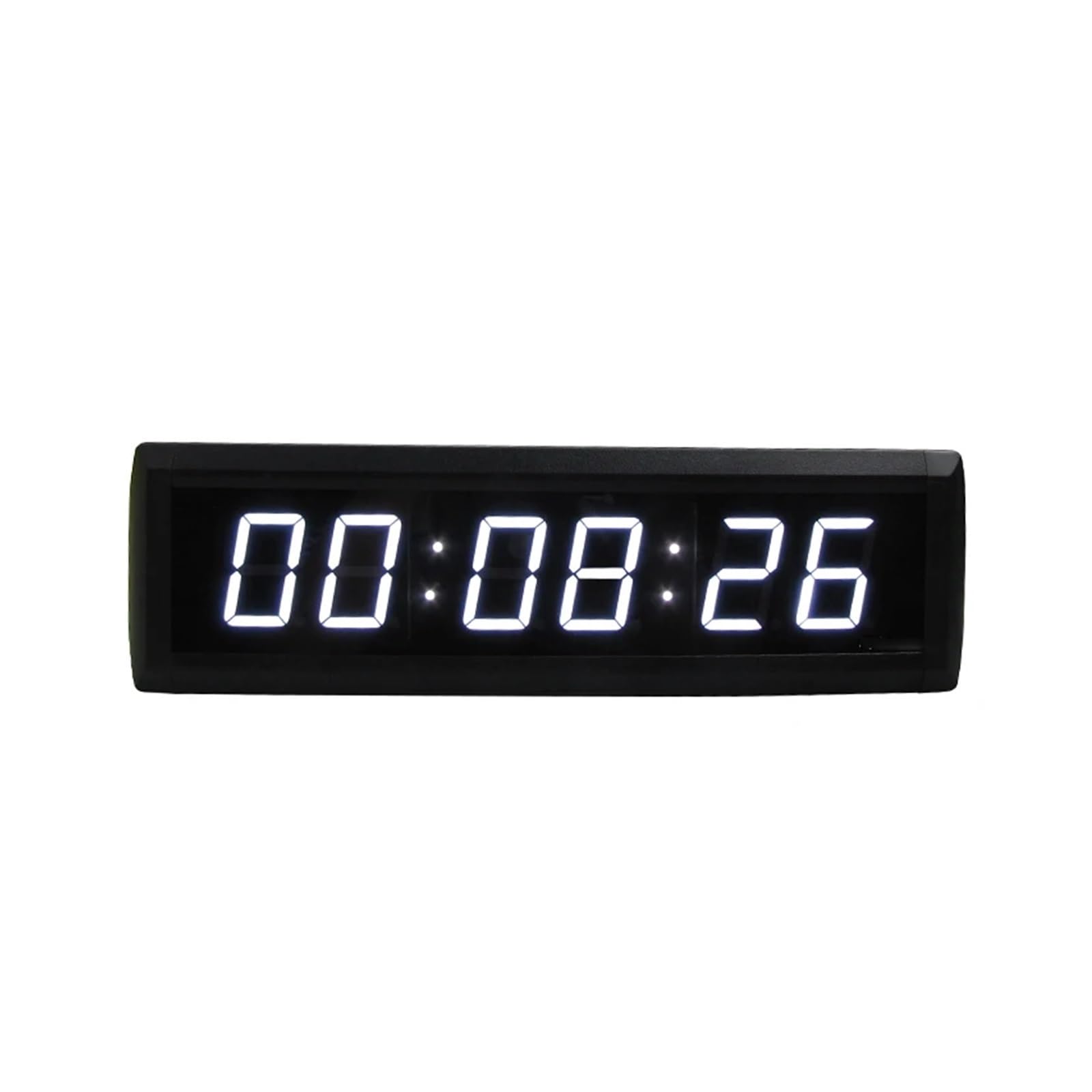 JVDDI Conference Clock Countdown Timer in HH:MM:SS, Electronic Countdown Count Up Real, for LIVE Room(Bianco)