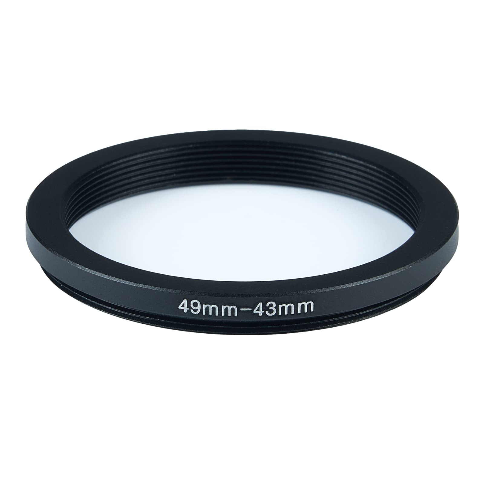 49mm to 43mm Step Down Ring Filter Adapter Metal Ring Step Down Rings Adapter Filter Compatible with All 43mm UV,CPL,ND,Lens Hood,Threaded Lens ect (49mm to 43mm)