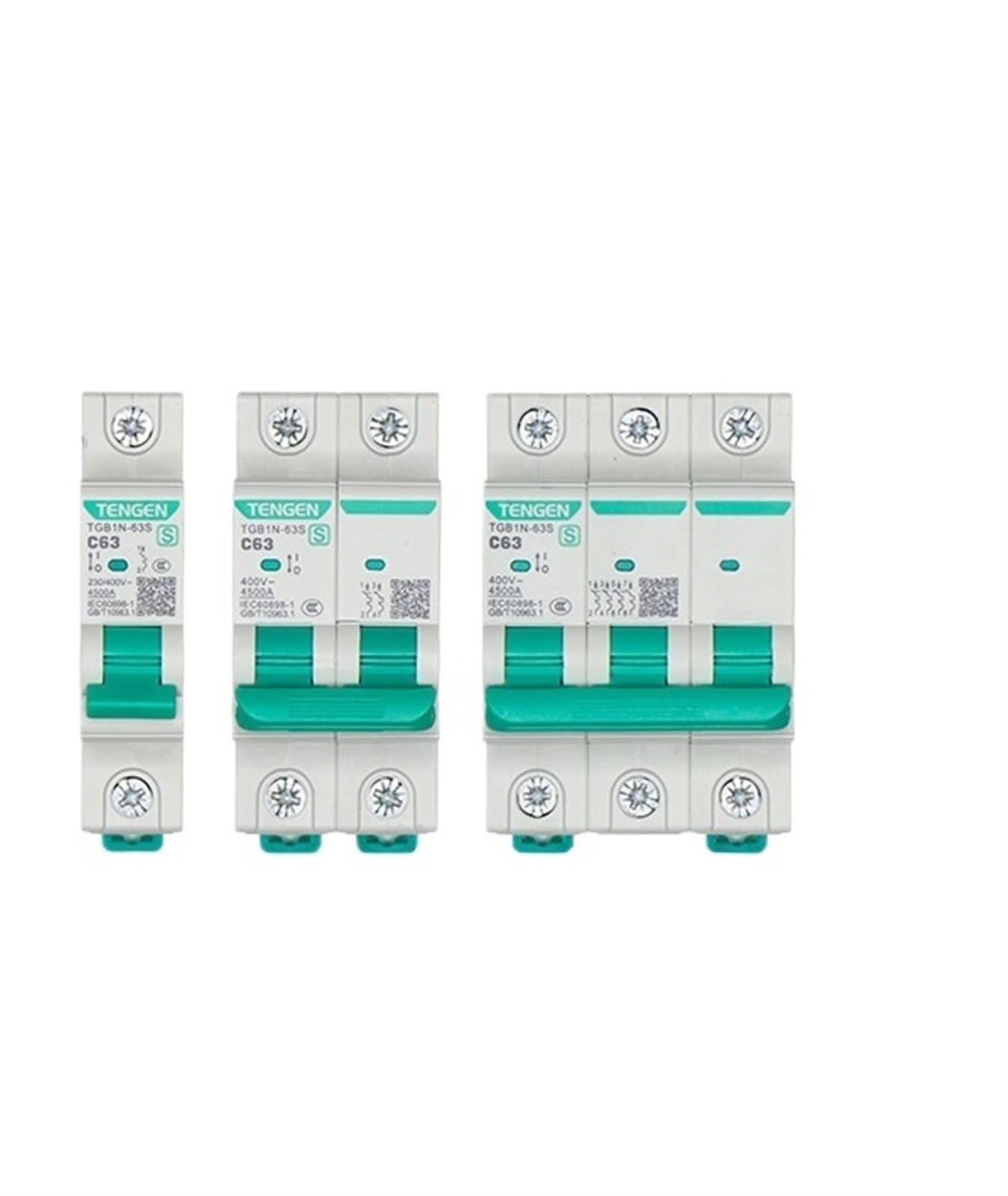 Elektryczny wyłącznik powietrza TGB1N-63S 1P2P3P4P32A63A4.5KA mały wyłącznik mocy (TGB1N-63S 2P C16)