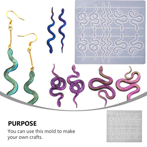 Silikon Ohrring Form Schlange DIY Schimmel Harz Schmuck Silikon Formen für Ohrring Handwerk Guss Anhänger – Bild 5