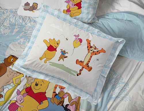 Image of Disney Winnie The Pooh Queen Comforter Set 7 Piece Kids Bedding, White