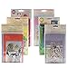 Jiulyning DIY Handmade Greeting Card Kit, Includes 18 Cards, 18 Envelopes and A Varirty of Embellishments