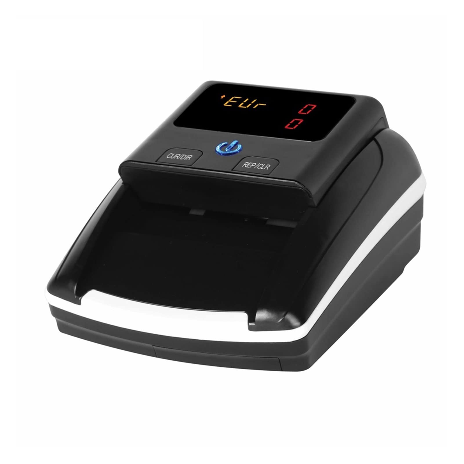 Rilevatore portatile di banconote false in euro e dollari USA, macchina conta-soldi contraffatti, identificazione rapida di denaro contante con display LED(With battery)