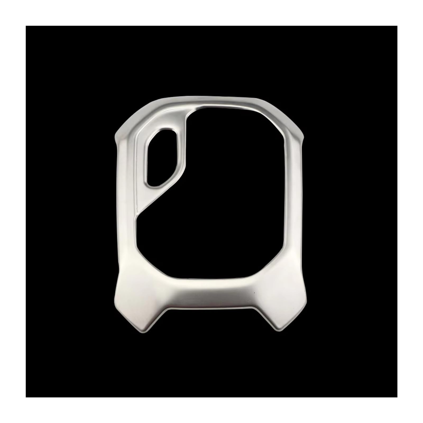 Car Interior Moulding Trim for Jeep for Renegade 2014-2019 LHD Accessories AT Car Gear Head Shift Panel Protection Cover Trim Sticker(Stainless Silver)