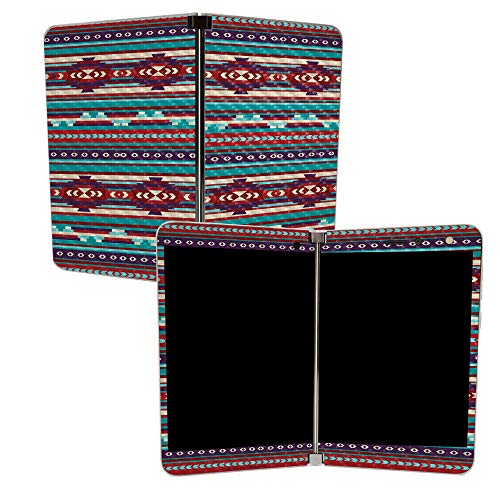 Image of MIGHTY SKINS MightySkins Carbon Fiber Skin for Microsoft Surface Duo - Southwest Stripes | Protective, Durable Textured Carbon Fiber Finish | Easy to Apply | Made in The USA