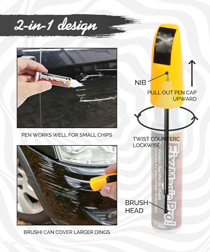 Flaconi Car Paint Scratch Repair,Touch up Paint for Vehicle Scratch Repair and Remover,Car Accessories Quick And Easy Automotive Tool,Suitable for Scratch Repairs of Most Cars,Motorcycles(Black) - Image 3
