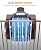LyriFine Electric Grill Brush for Outdoor Grill, Dual Roller BBQ Grill Cleaner with 2-Speed, Bristle Free Cordless Grill Tools, 150Mins Runtime & LED Light for Camping Backyard Barbecue, Gifts for Men