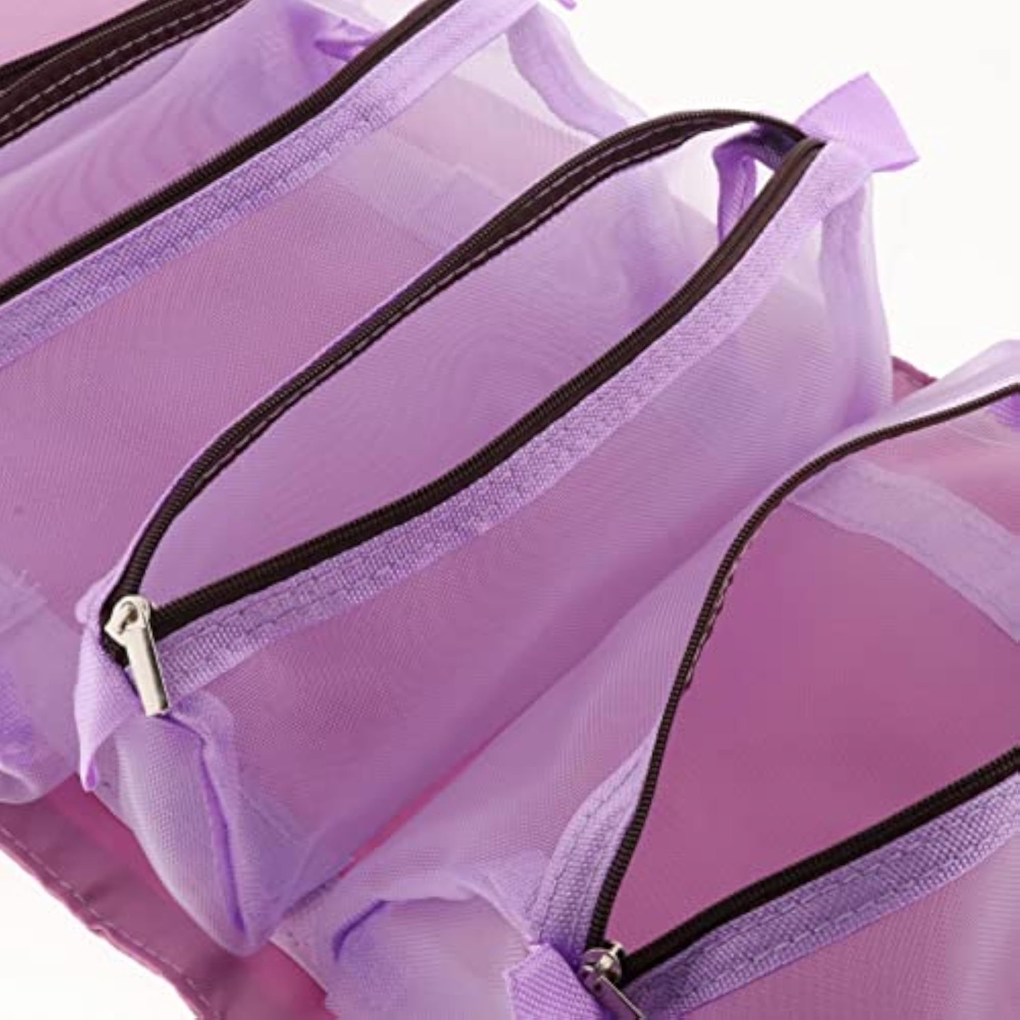 Portable Foldable Makeup Hanging Bag for Women, Purple