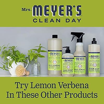 Mrs. MEYER'S CLEAN DAY Liquid Dish Soap Refill, Lemon Verbena, 48 Fl Oz. (Pack of 3)