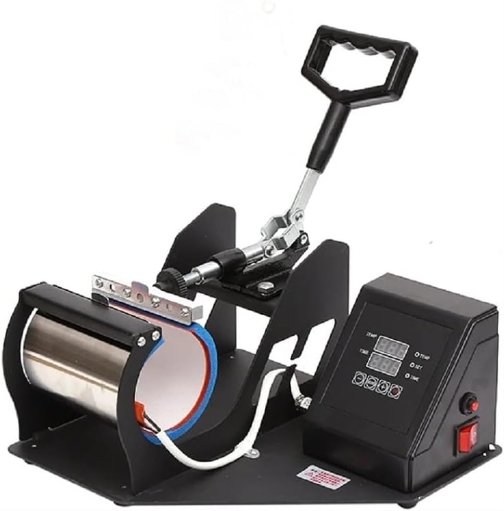 Pressa a caldo per stampa di tazze, stampante a sublimazione per trasferimento di calore, versatile macchina per trasferimento di calore per tazze, ideale per progetti fai da te e artigianato