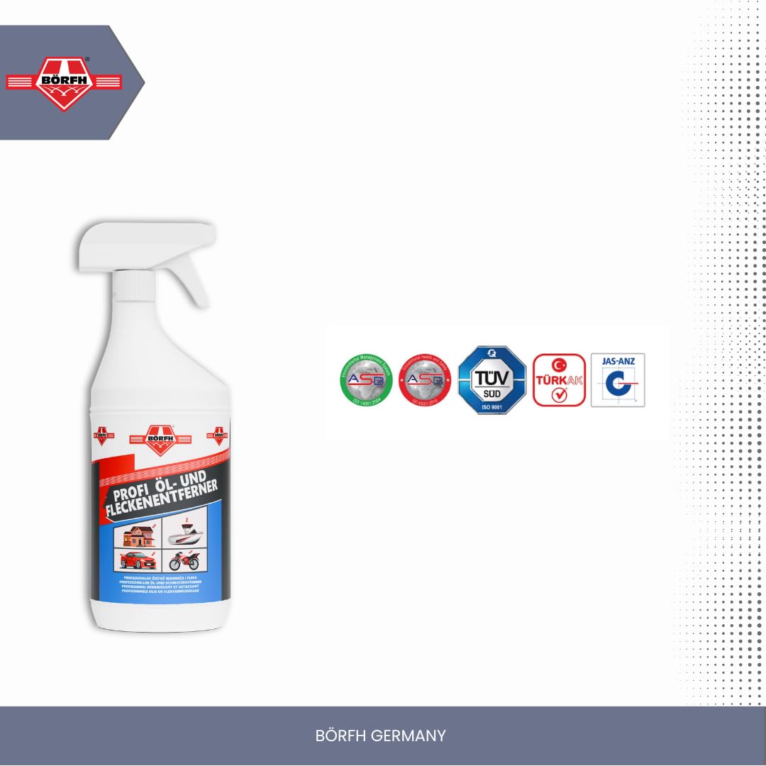 Quitamanchas y aceite profesional – potente limpieza para taller, garaje y hogar | Elimina aceite, grasa y manchas difíciles sin esfuerzo (5000 ml)
