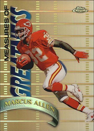 1998 Topps Chrome Football Measures of Greatness Refractor #MG2 Marcus Allen