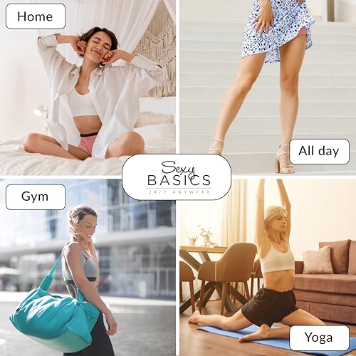 Sexy Basics Women's 6 Pack & 12 Pack Active Boy Short - Boxer Brief Cotton-Stretch Panties4