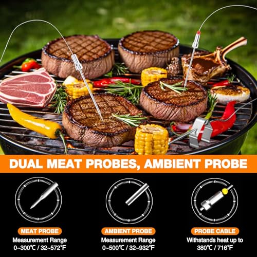 Image of Bluetooth BBQ Temperature Controller, Automatic Smoker Fan with LCD Screen