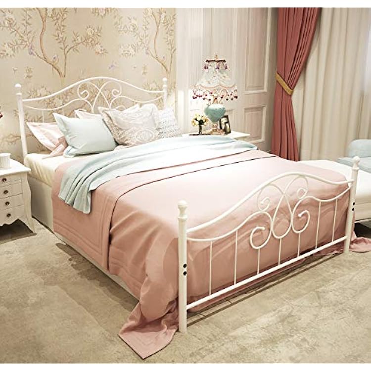 TUSEER Metal Bed Frame Queen Size with Vintage Bahrain Ubuy