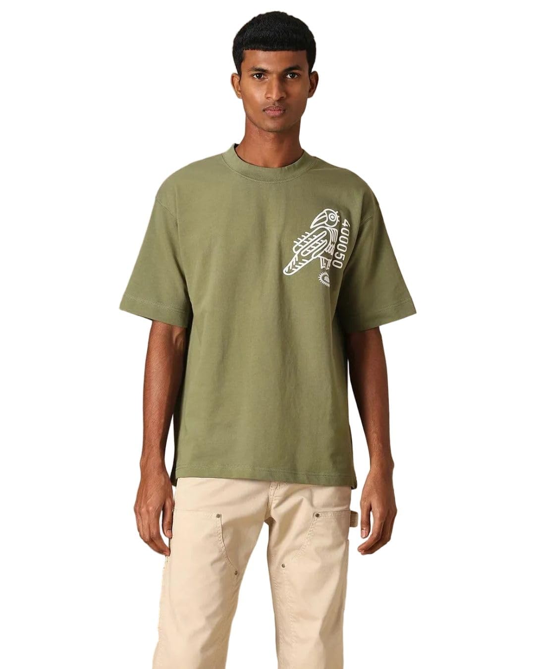 - Black Graphic Loose T-Shirt