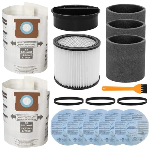 Opiniones de Filtro para Aspiradora Shop Vac los mejores 5. 44 Alrens 90304 - Filtro de repuesto para filtros de aspiradora Shop Vac 90304 90350 90333 90107 90585, se adapta a la mayoría de aspiradoras húmedas y secas de 5 galones, bolsa de...