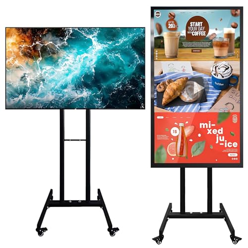 CIELOBLOEN Pizarra Digital interactiva de 36', 1080P, sin Pantalla táctil, para transmisión en Vivo, enseñanza y reproducción de Publicidad, con conexión por Cable/inalámbrica, con Soporte.