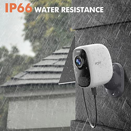 Dzees 4Mp Solar Security Cameras Outdoor Wireless Wifi 2.5K Color Night Vision Outdoor Security Camera, Eco-Friendly Solar Panel, Vehicle/People/Pets Ai Detection, Spotlight/Siren, Ip66 Camera #TOP5