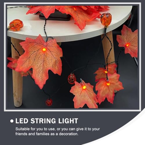 Cadena de luces solar de calabaza con 8 modos de iluminación ajustables para terrazas 6