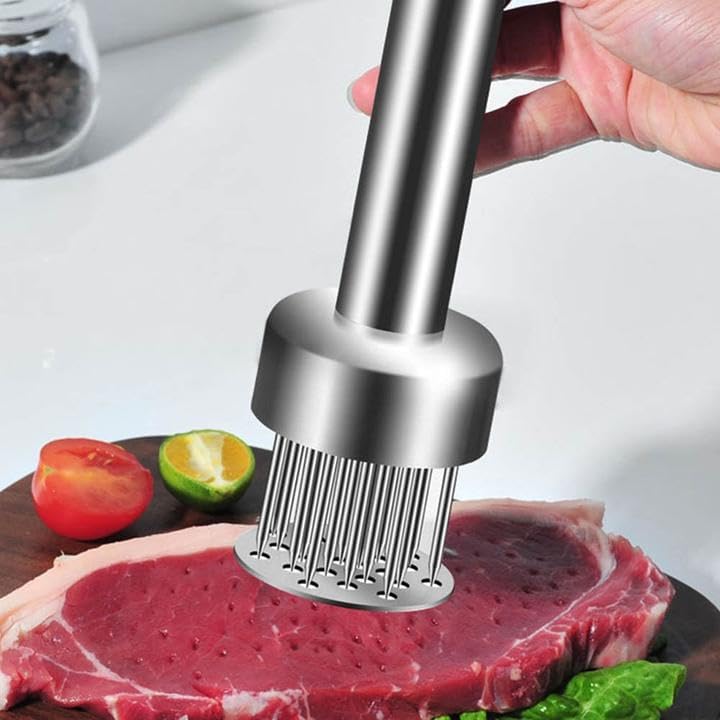 Meat Hammer Tenderizer and Needle Mallet Set Stainless Steel For Tenderizing Pounding Steak Beef Poultry