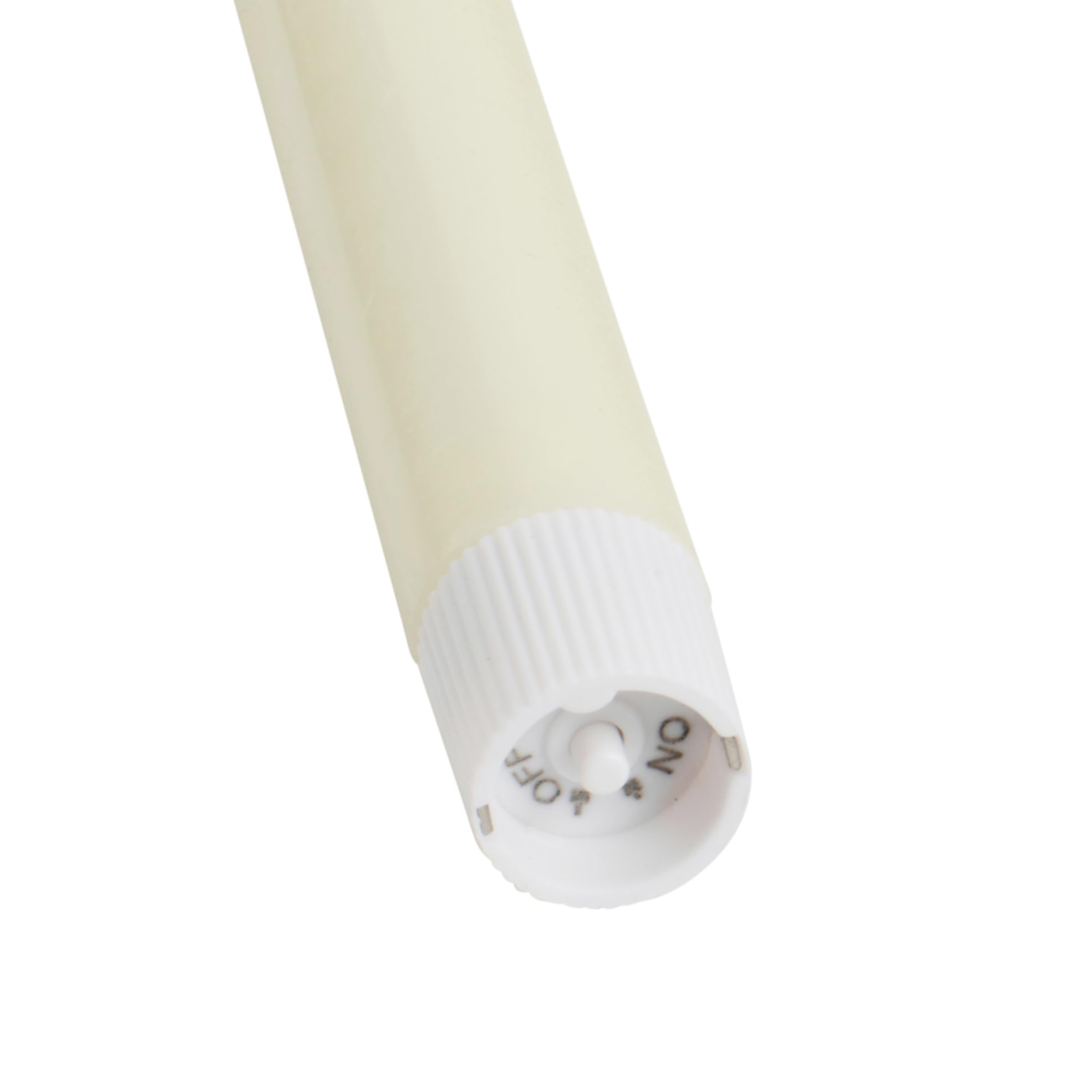 Lights4fun TruGlow® Set di 4 Candele Affusolate LED Ricaricabili Senza Fiamma a LED Bianco Caldo a Pile in Vera Cera con Timer e Telecomando Decorazione per Interni