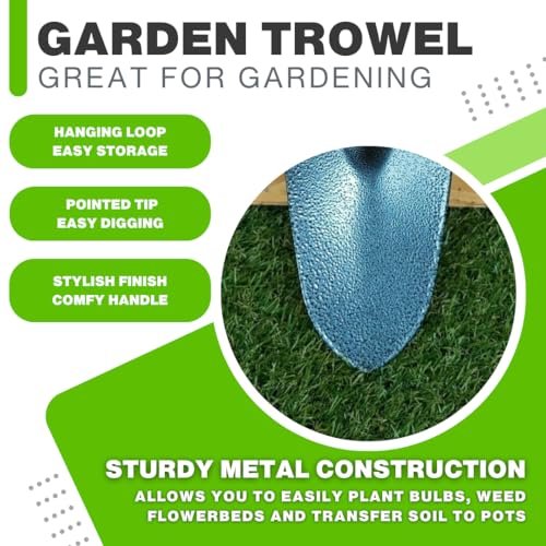 Hand Garden Trowel - Depth Measurement, Non-Slip Thumb Grip, Transplanting, Plant Scoop, Weeding, Moving and Smoothing Digging, Planting, Gardening Tool 4 Hand Garden Trowel - Depth Measurement, Non-Slip Thumb Grip, Transplanting, Plant Scoop, Weeding, Moving and Smoothing Digging, Planting, Gardening Tool - Image 4