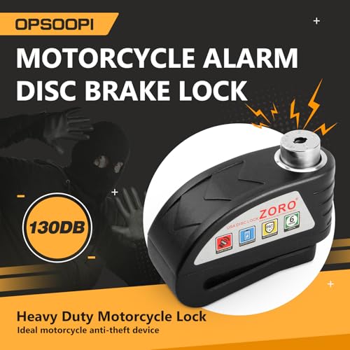 OPSOOPI Disc Lock with 130dB Alarm