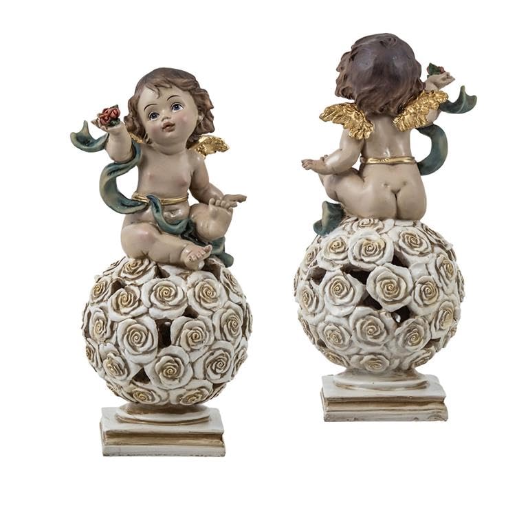 Petits anges déco DRW en résine pastel statuette figurine décoration maison - 3