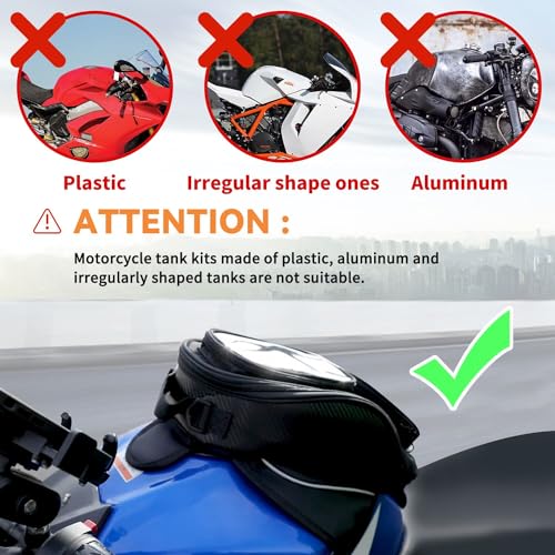 Dracarys Motorcycle Tank Bag Oxford Saddle Black Motorbike Bag - Strong Magnetic Bag For Honda Yamaha Suzuki Kawasaki Harley - 3