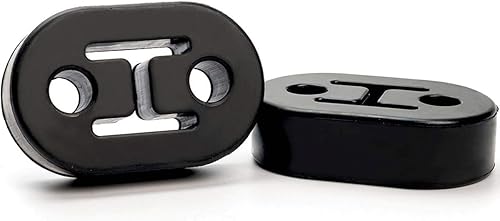 Miniatura 12 de Suspensión de escape de goma para silenciador universal (2 unidades), diámetro del orificio 0.472 in (0.47 pulgadas) universal, soporte de 2