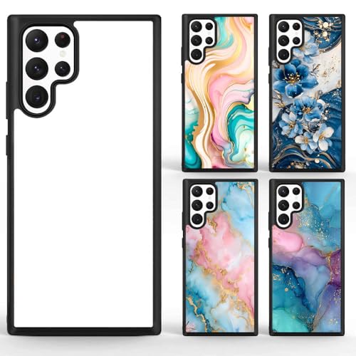 FOQENCCI Sublimation Blank Case for Galaxy S25 Ultra | 5 Piece,with Soft TPU&Hard PC&Printable...