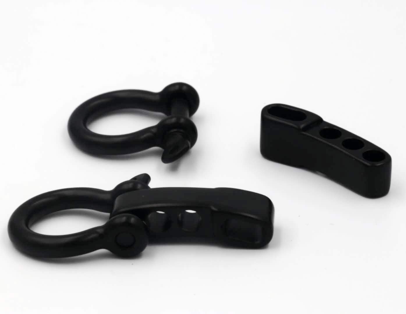 HOMEKNOBS Paracord Bracelet Shackle Stainless Steel Rope Adjustable Buckle for Paracord Bracelets Clasps Outdoor Rope Survival 2 Pack