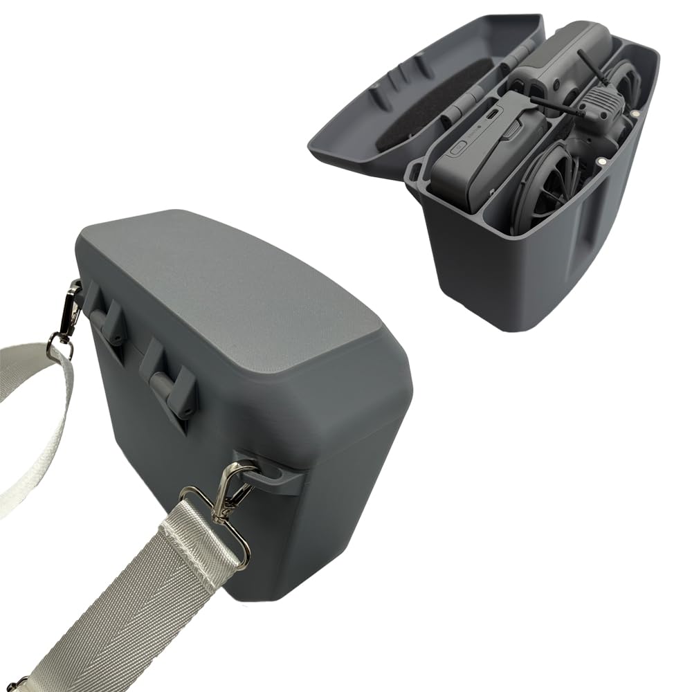Scatola portaoggetti per DJI Neo 2, custodia protettiva da viaggio portatile, antiurto, custodia protettiva rigida con coperchio magnetico e cinghia regolabile, può ospitare hub batteria e controller