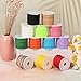 Selizo 12 Rolls Nylon String for Bracelets, Chinese Knotting Nylon Cord for Jewelry Making, Nylon Beading Thread for Kumihimo, Braided Bracelets, Necklaces, Macrame Craft, Wind Chime