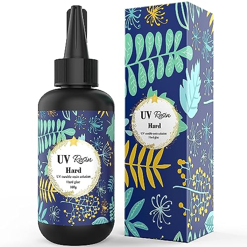 Image of UV Resin Clear Tough, 25Gram Transparent UV Curing Resin Glue Hard Type, Ultraviolet Curable Sunlight Activated Crystal UV Resin for DIY /Kids Jewelry Craft Making