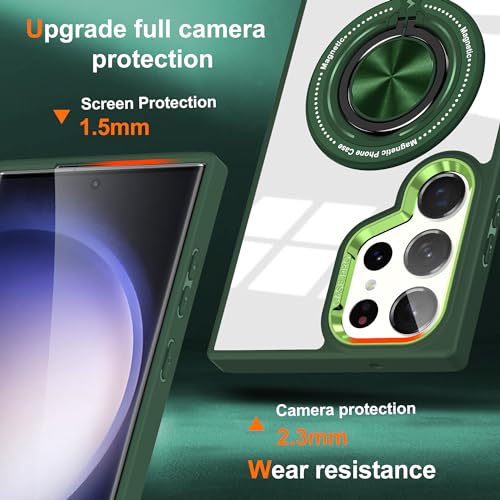 Coque aimantée Samsung S25 Ultra transparente avec béquille