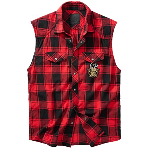 Spaß kostet Männer Holzfäller Hemd als Weste Jäger Hirsch Geweih Größe S - 7XL Cover